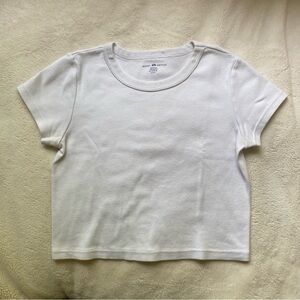 Brandy Melville white baby tee